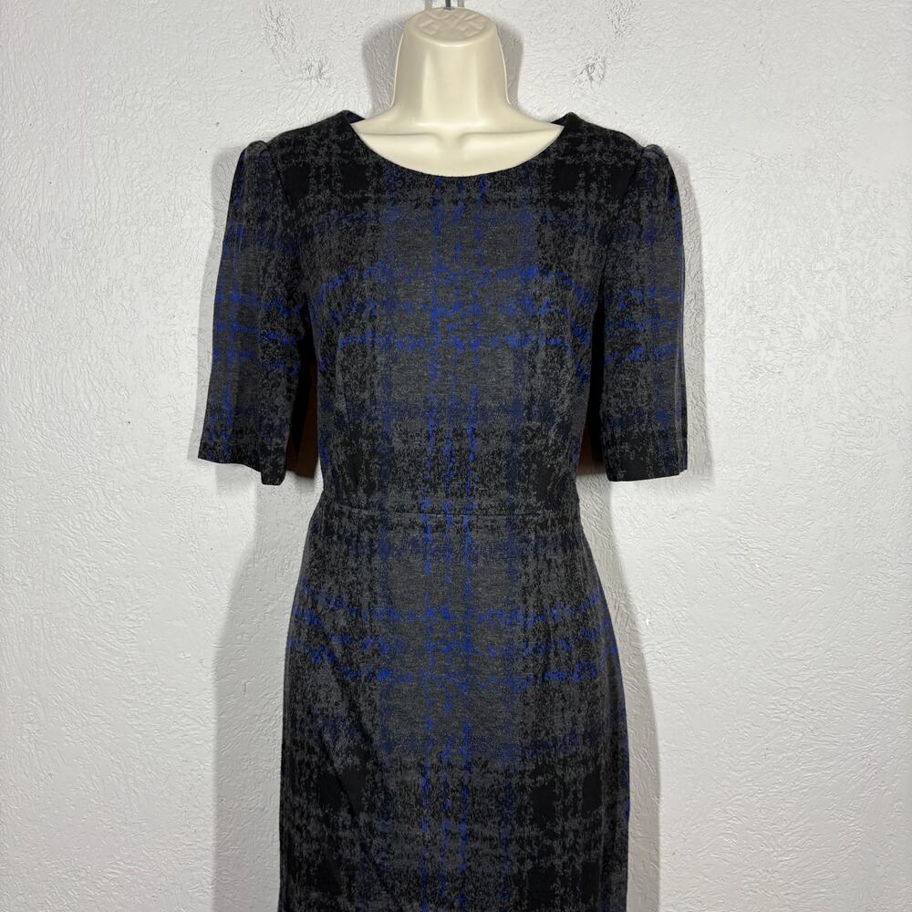 Betsey Johnson Y2K Knit Faux Wrap Dress Half Sleeve Retro Scoop Neck - 6 - Picture 3 of 10